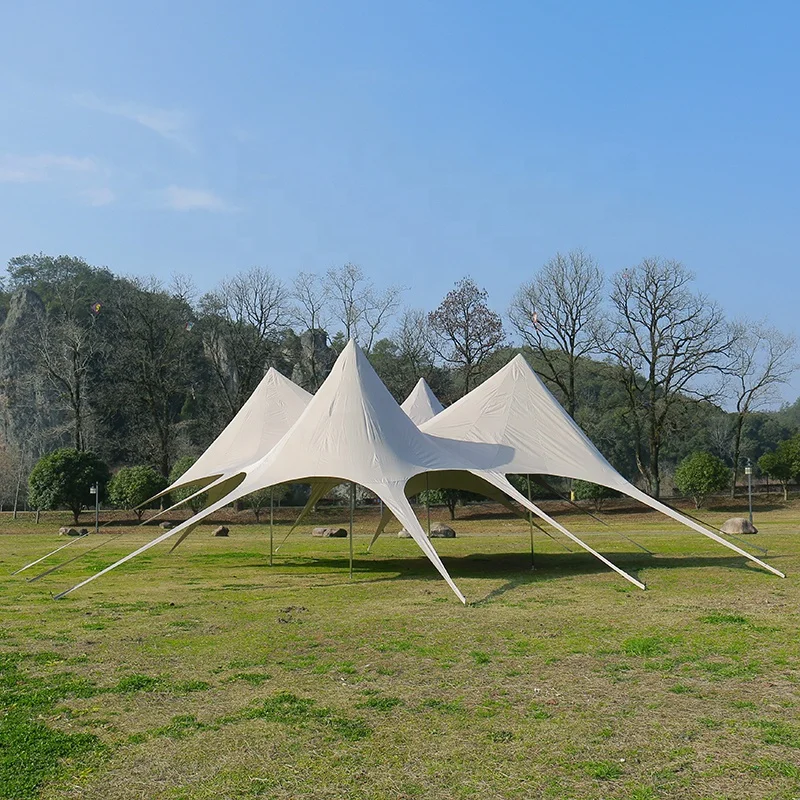 Custom Large Four Top Spider Activity Tent Camping Beach Star Spider Tent Outdoor Display Event