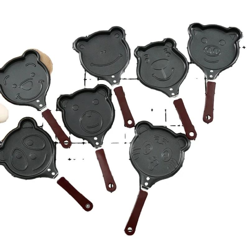 Углеродистая сталь Non Stick Coaitng Мини-Сковорода для яиц с различными формами