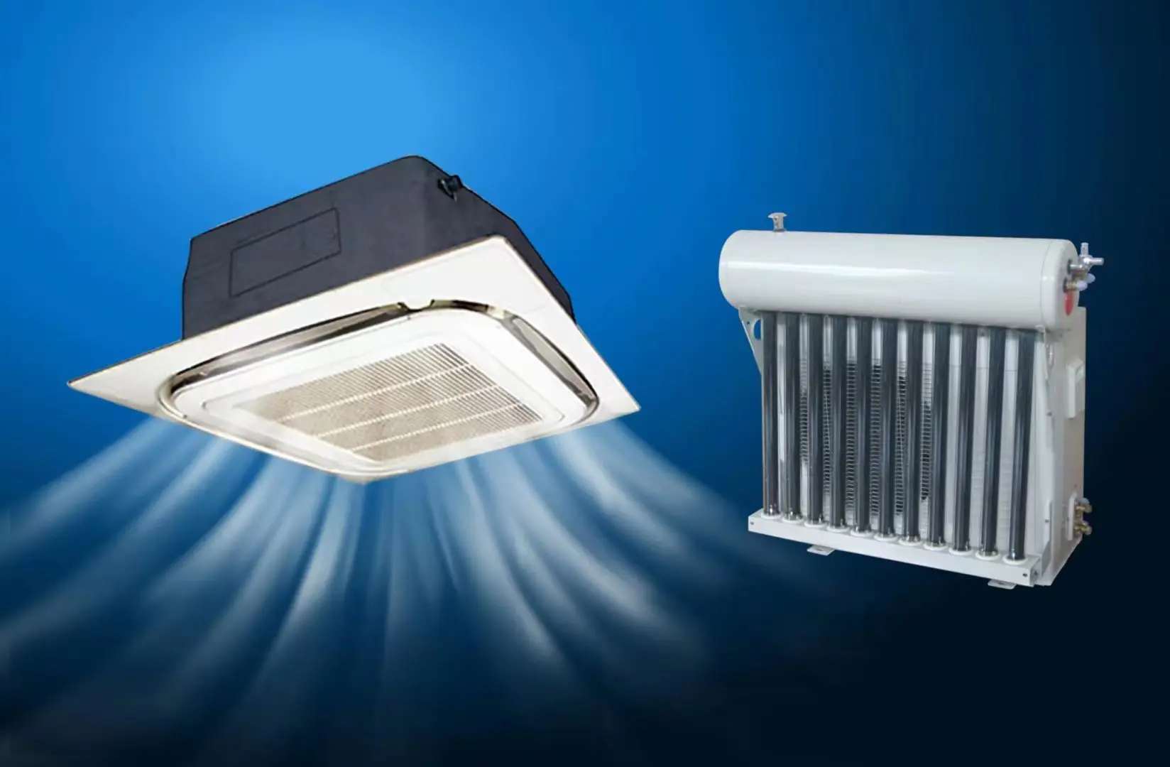 18000Btu ~ 60000Btu Commercial Home Solar Aircon Energy Saving Hybrid Powered Aire Acondicionado Solar Air Conditioner Cassette