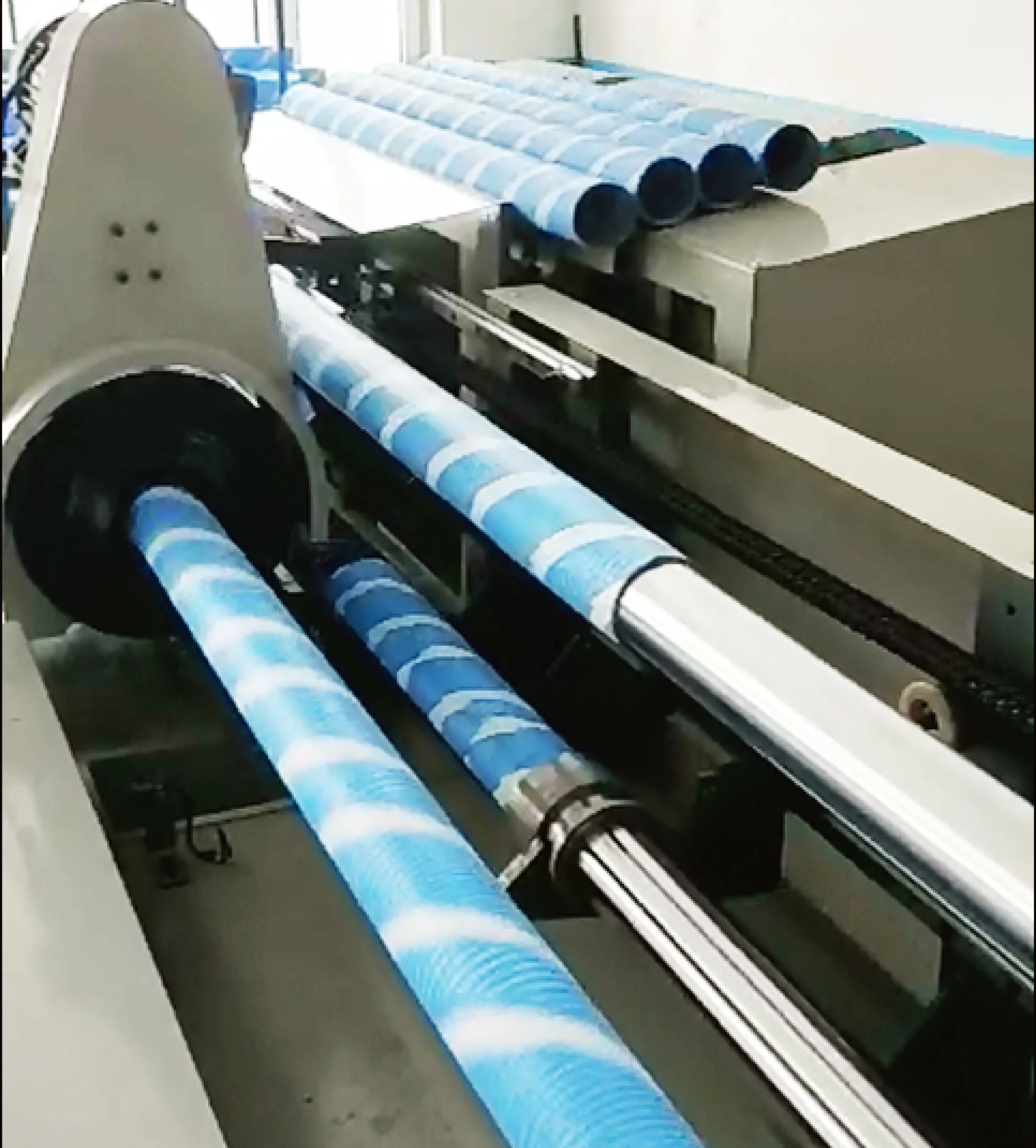 3 Shafts Automatic Paper Core Cutting Machine