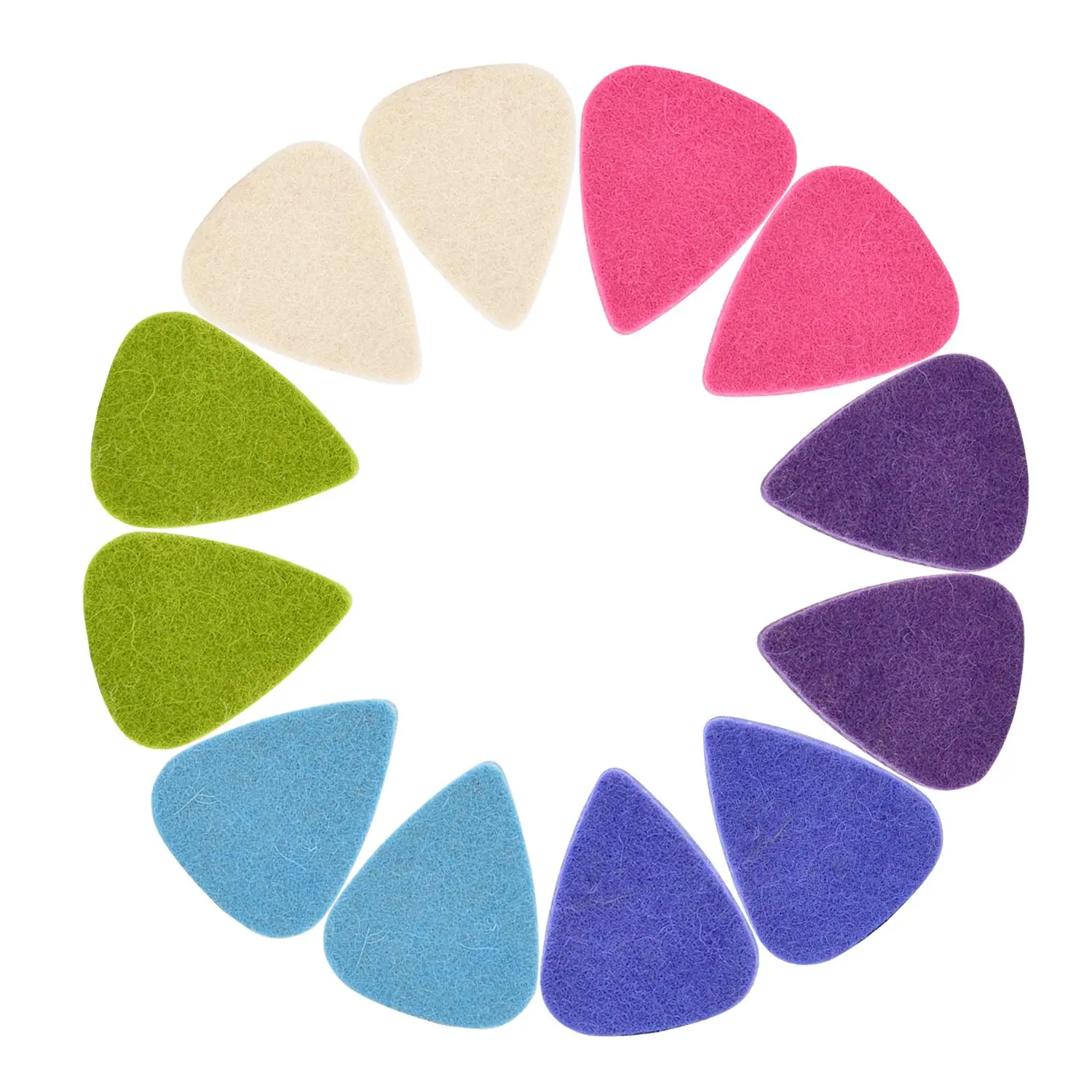 China Cheapest Colorful Felt Guitar Picks For Guitar Enthusiast High Quality Quality Assurance 1mm/2mm/3mm Color Felt Factory