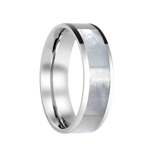 
Wholesale Fashion 316l Stainless Steel Diamond Wedding Rings 