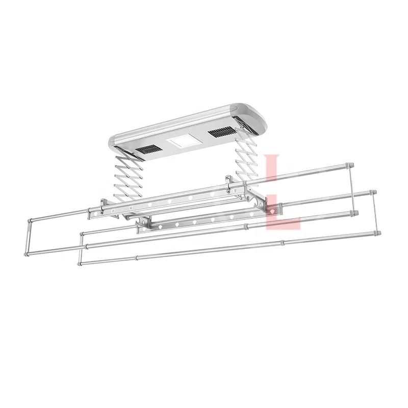 Small Wall Mounted Cloth Dryer Auto Lift Electric Drying Heated Clothes Dryer For Smart Laundry Supplies