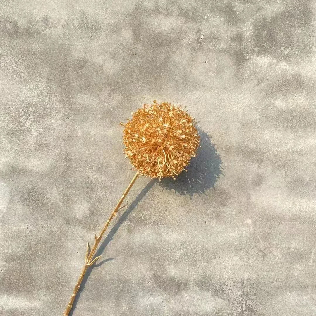 Hot Sale Gold Flower Artificial Eucalyptus Leaves For Wedding Home Decoration