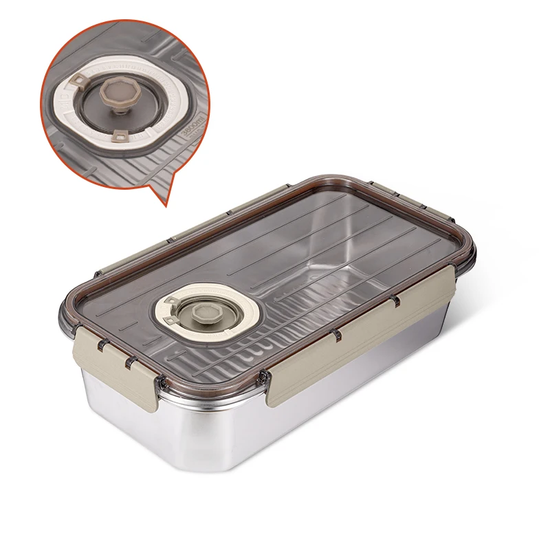 Everich Design Stainless Steel Lunch Box Private Label Easy Carrying Kids School Bento Dinner BPA Free