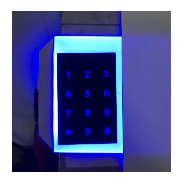 Custom LED acrylic light guide palate  backlight for smart lock  inductive switch LCD module