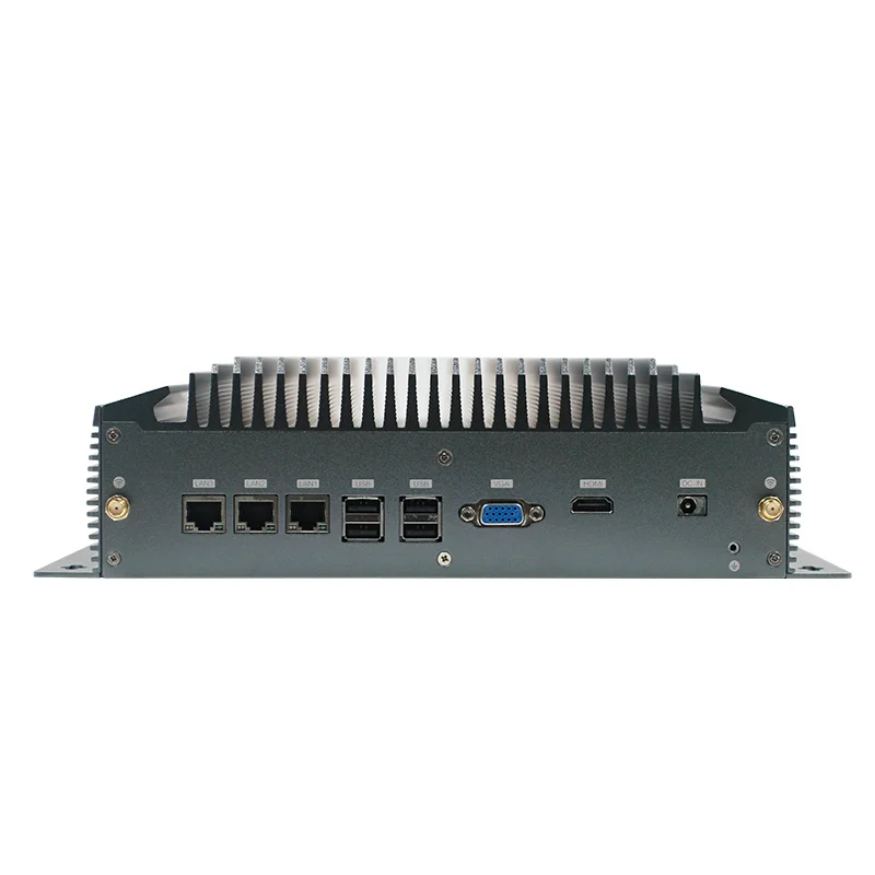 Zunsia Заводская дешевая 4 * COM 3 LAN 6 USB 1 VGA промышленное безвентиляторное ядро i3 i5 i7 мини-ПК i9 12-го поколения Встроенная ПК мини-компьютерная коробка