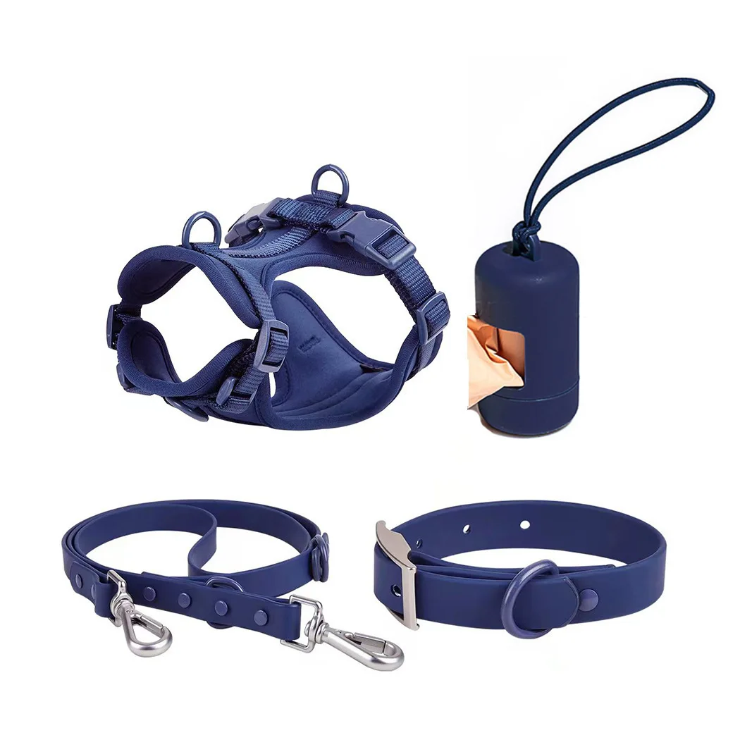 xingyu Pet OEM Manufacturer Custom pvc biothane waterproof neoprene dog harness Adjustable Strap Step-in Dog Harness sets