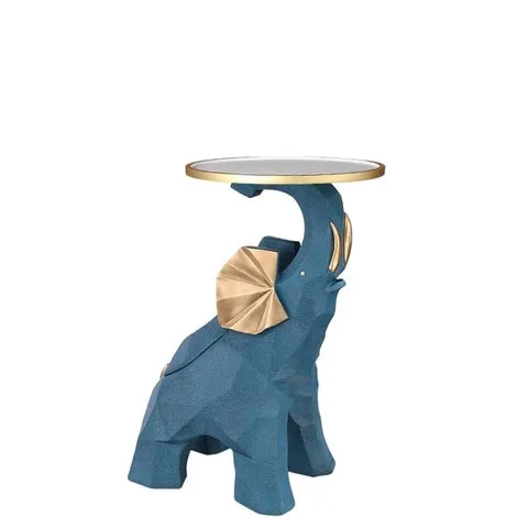 Boho Table House Decor China Professional Home Decoration Elephant Tray Custom Modern Resin Crafts Sculpture