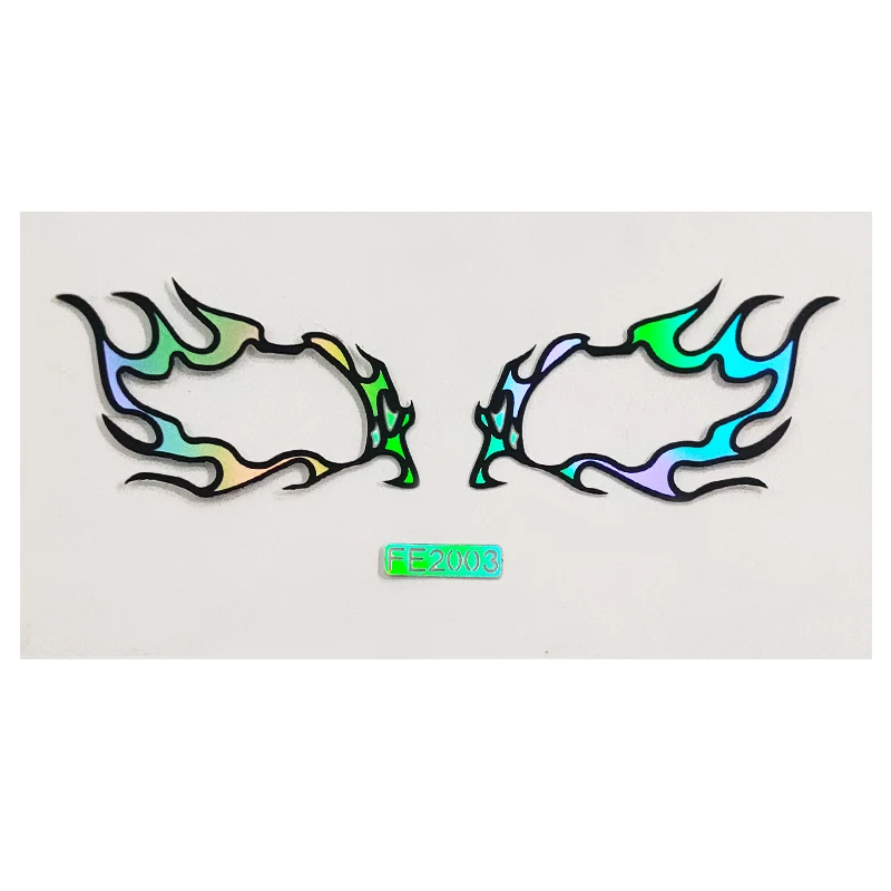 Cosplay Party Transparent Custom Glitter Laser Eyeliner Holographic Temporary Tattoos Eye Shadow Face Tattoo Temporary