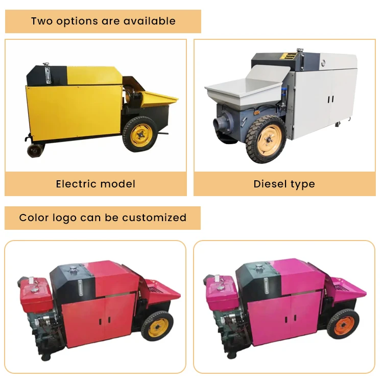 10 Good Sales Mini Portable Concrete Pump / Mini Concrete Trailer Pump for Sale