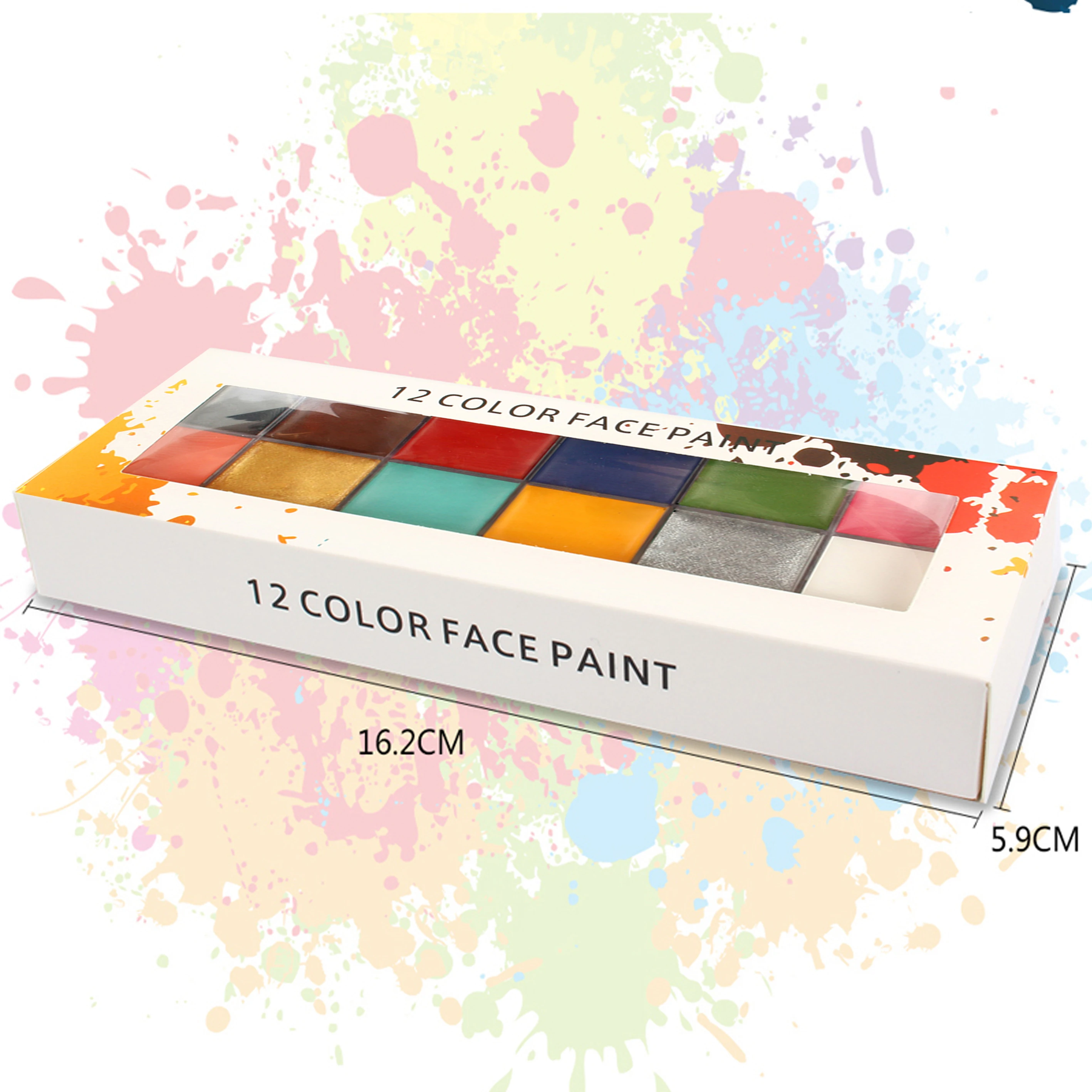 Профессиональная высококачественная краска для тела, Нетоксичная краска для лица для вечеринки, макияж, разные цвета