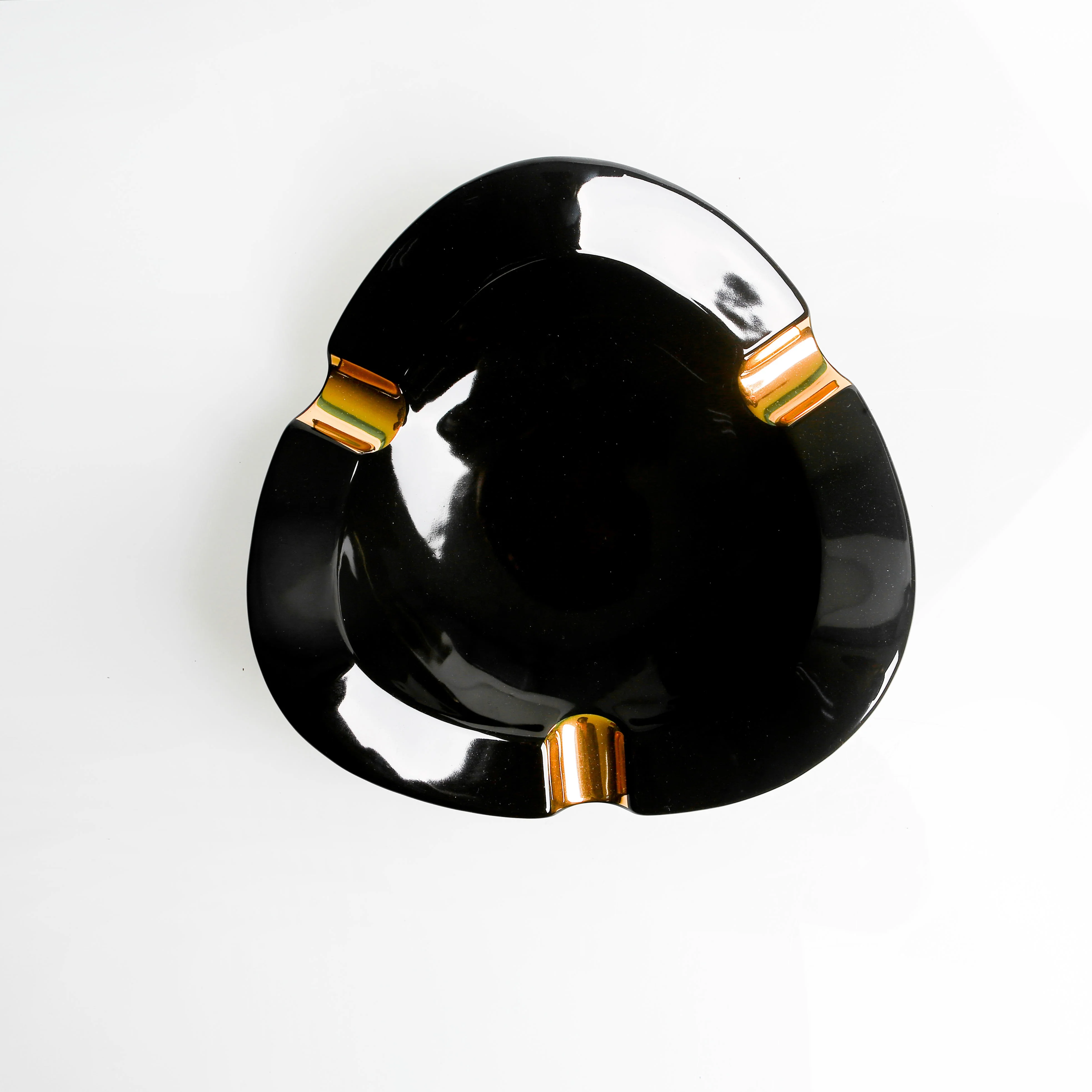 Pocket Pouch Custom Logo Souvenir Luxury Ceramic Cigar Ashtray