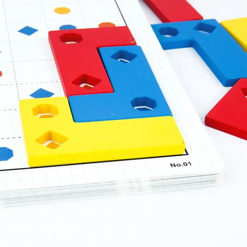 Fun block intelligence wooden education play fun board game for children