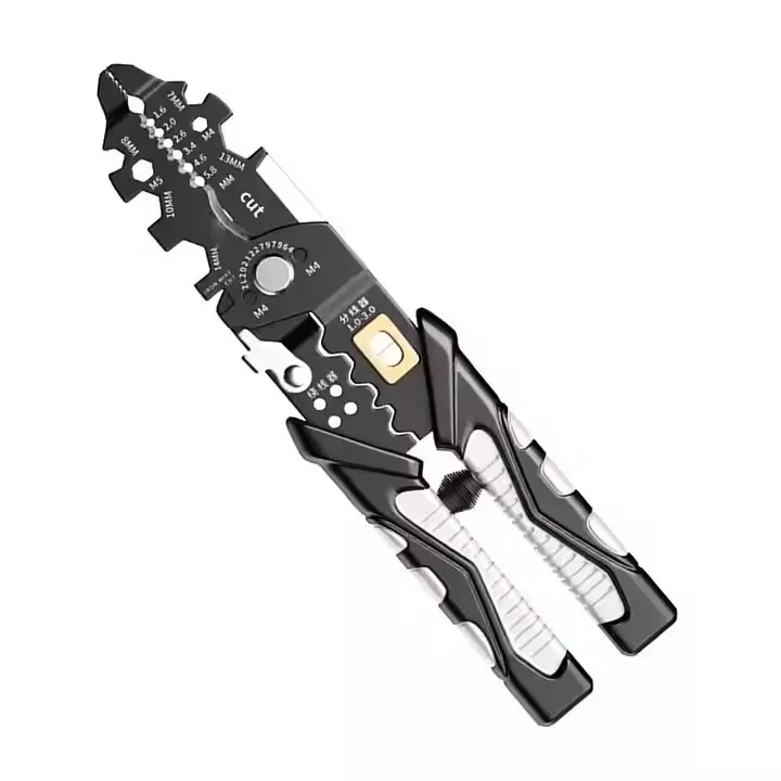 Multifunctional Electrician Pliers Long Nose Pliers Wire Stripper Cable Cutter Terminal Crimping Hand Tools
