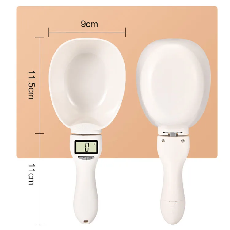 800g / 0.1g digital measuring spoon pet food weight measuring scoop scale digital spoon scale with LED display
