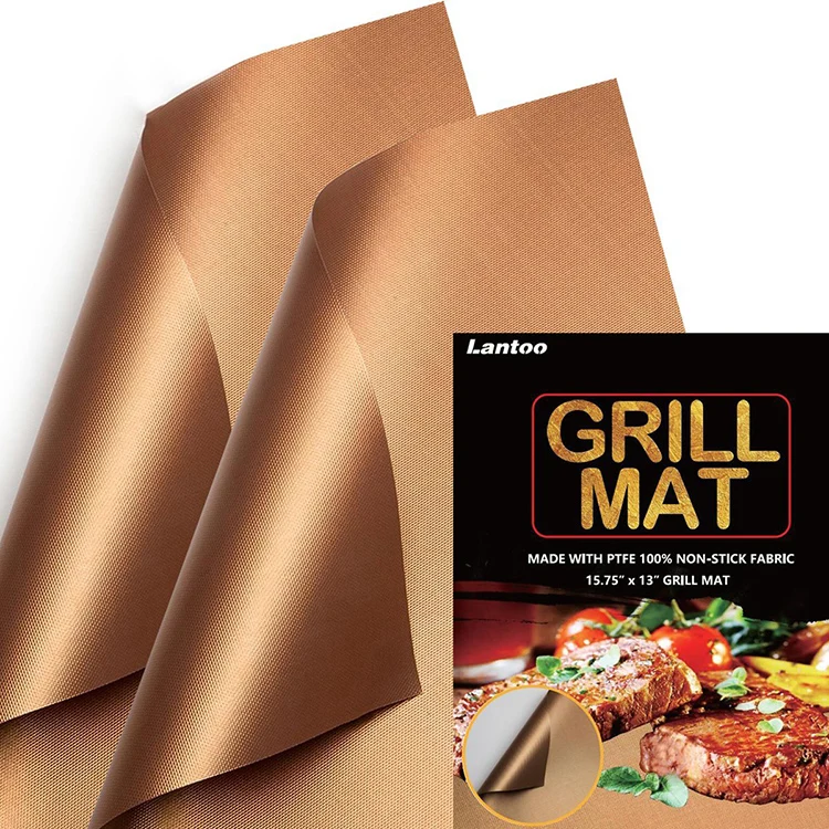 2020 Hot Selling Free Sample Set of 4 PTFE Non-stick BBQ Grill Mat