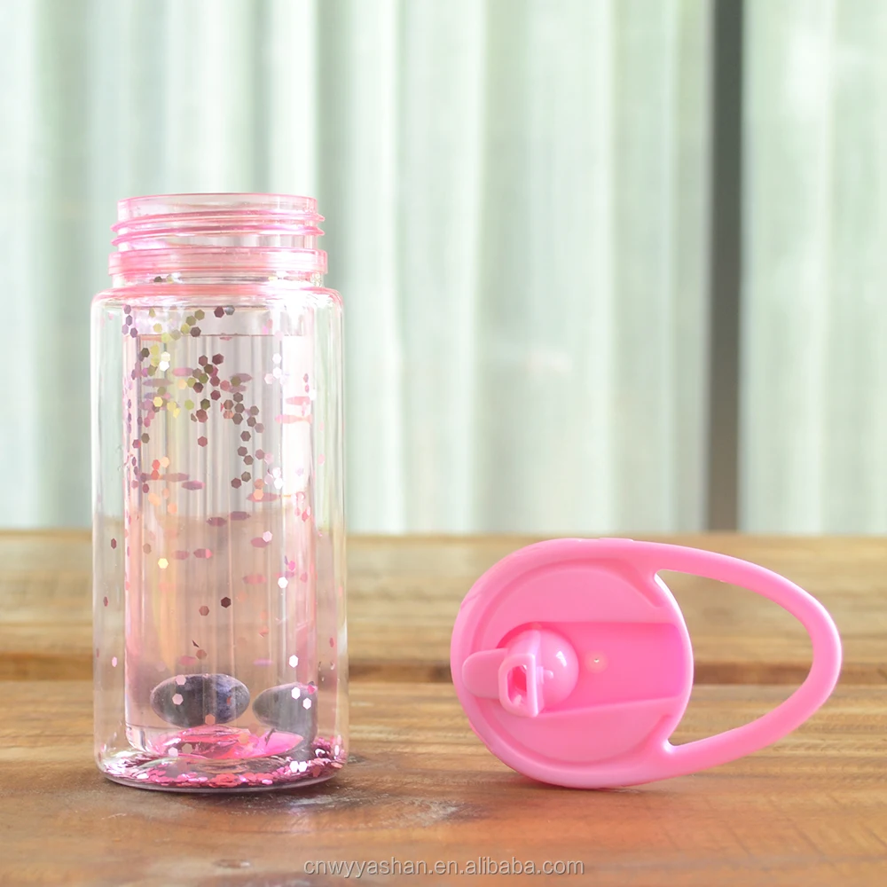 Custom Factory Price Double Plastic Wall Water Bottle Portable Mini Sport Drinking Bottle