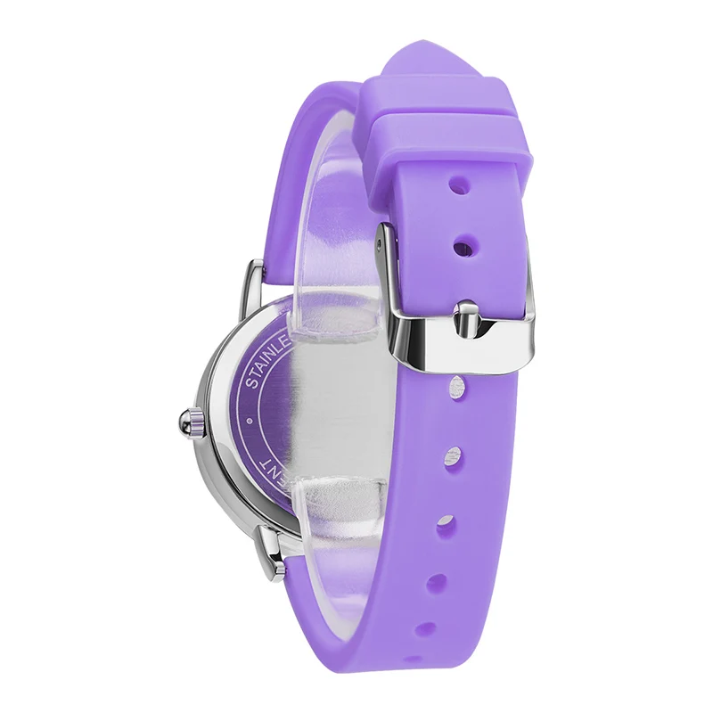 Purple Utakata waterproof kids Silicone Strap Colorful children Watches candy color  Kid Watches In Wristwatches A0009