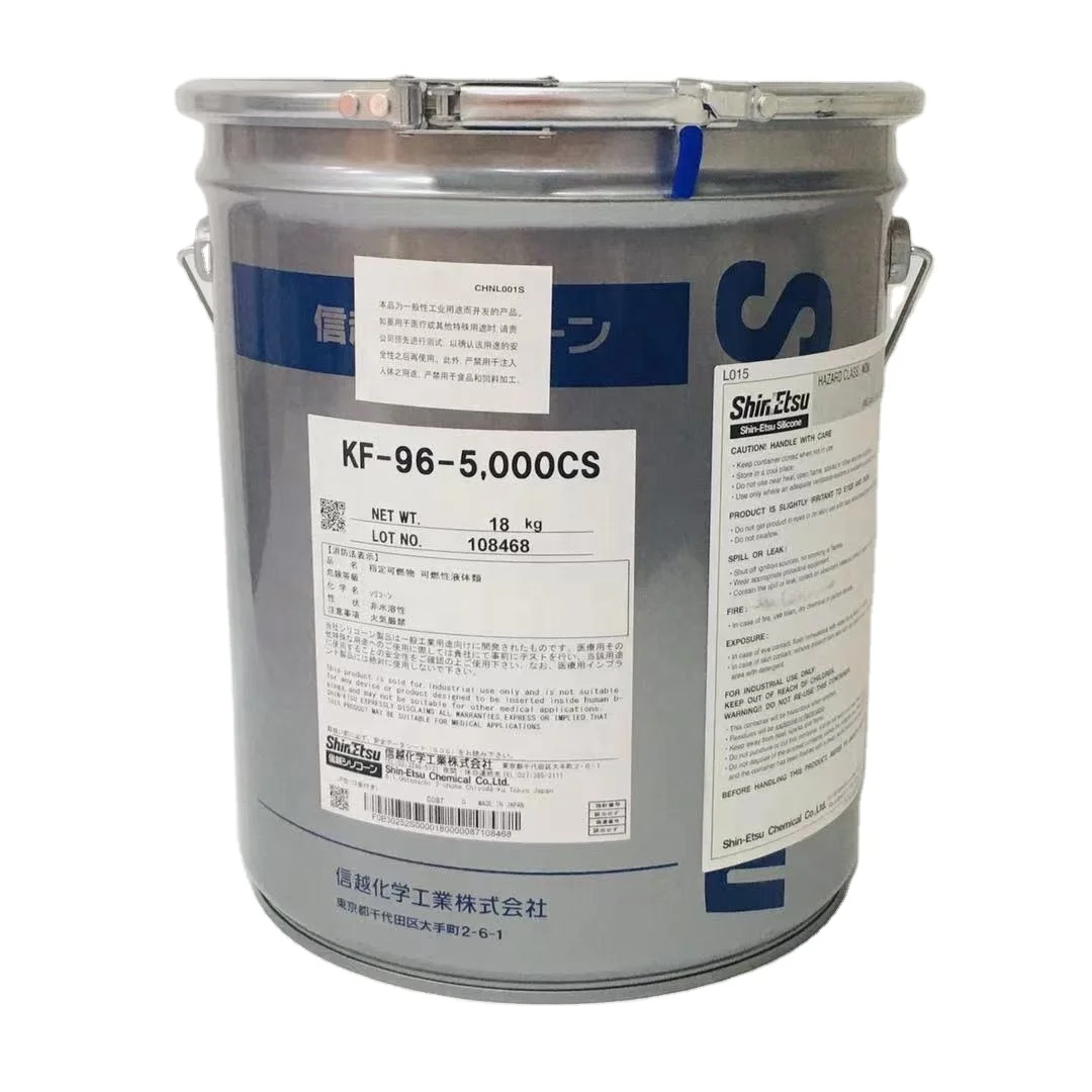 KF-96-5000cs Shin Etsu Japan made silicone oil extremely high quality  for electronical & industrial metal & plastic lubrication
