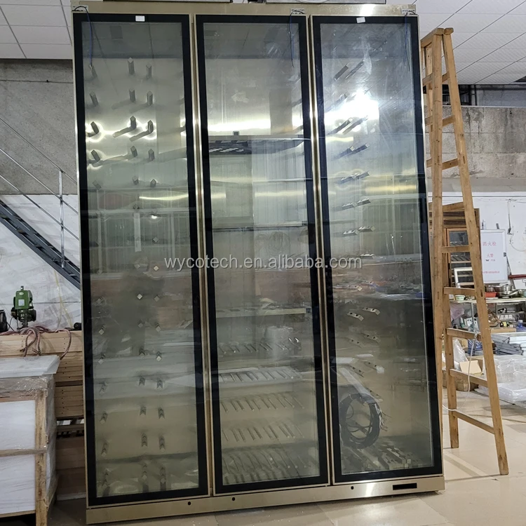 Suspended Wine Chiller Cabinets Coolers Free-Standing or Built-in Wine Refrigerator Contemporary Wine Room Cellar refrigerators