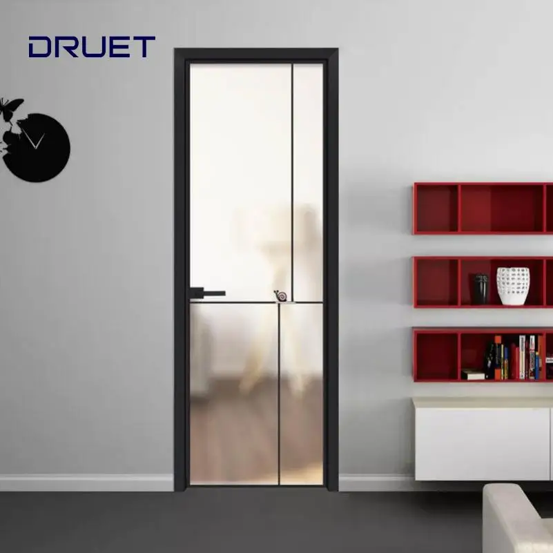 High Quality Extremely Aluminium Slim Narrow Extremely Side Frame Sliding Glass Door For House