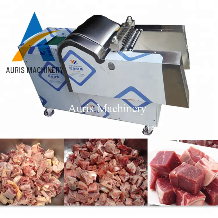 Commercial pork chicken chest cutter frozen chicken nugget fish meat dice cut machine whole chicken chopper