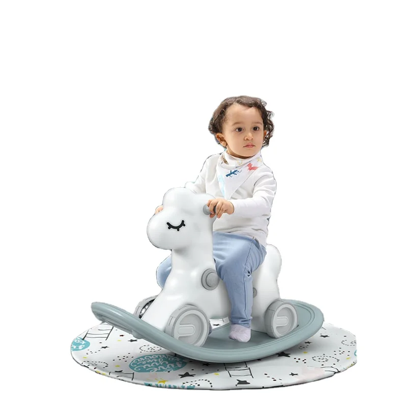 
 Профессиональный дизайн, прочные Детские современные кресла-качалки для лошадей, пластиковые лошади  