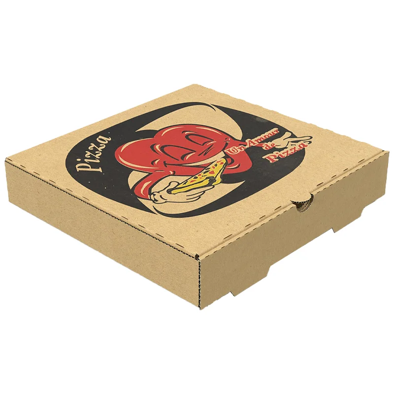 Wholesale 12 16 Inch Stock Print Paper Cardboard Logo Packaging Roll 16x16 Caja Corrugada Pizza Custom Corrugated Pizza Box