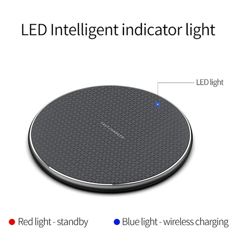 Promotional Business Gifts QI Wireless Charger for iPhone Fast Wireless Charging Pad for Samsung Xiaomi phone Chargers Station