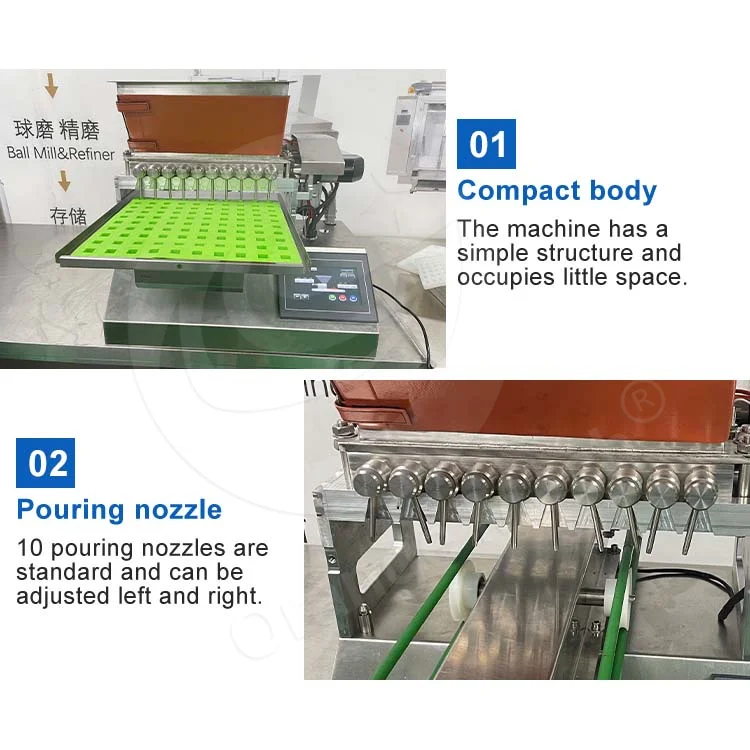 ORME Small Desktop Jelly Candy Depositor Sweet Ginger Candy Production Machine to Make Round Gummy