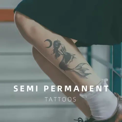 Custom Body Temporary Tattoo Waterproof Fake Tatoo Stickers Bird Semi Permanent Tattoo