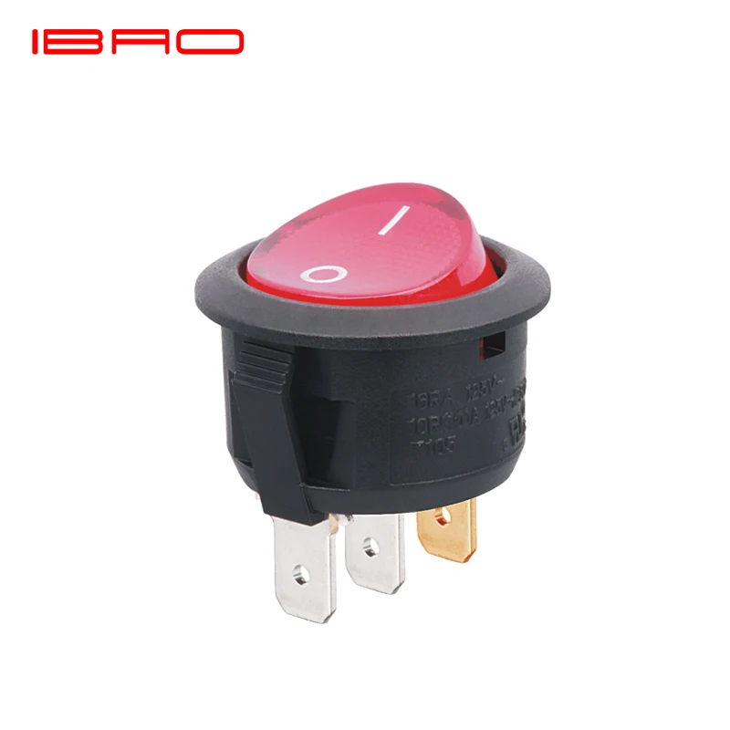 IBAO RCA Series Round kema rocker switch t85 keur kcd4 201n