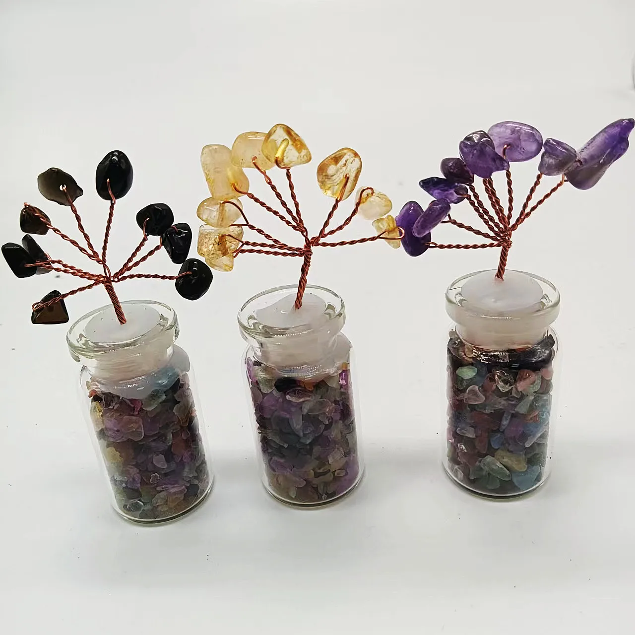 Crystal Bulk Wholesales Natural Stone Crystals Healing Stones Hand Made Lucky Crystal Tree