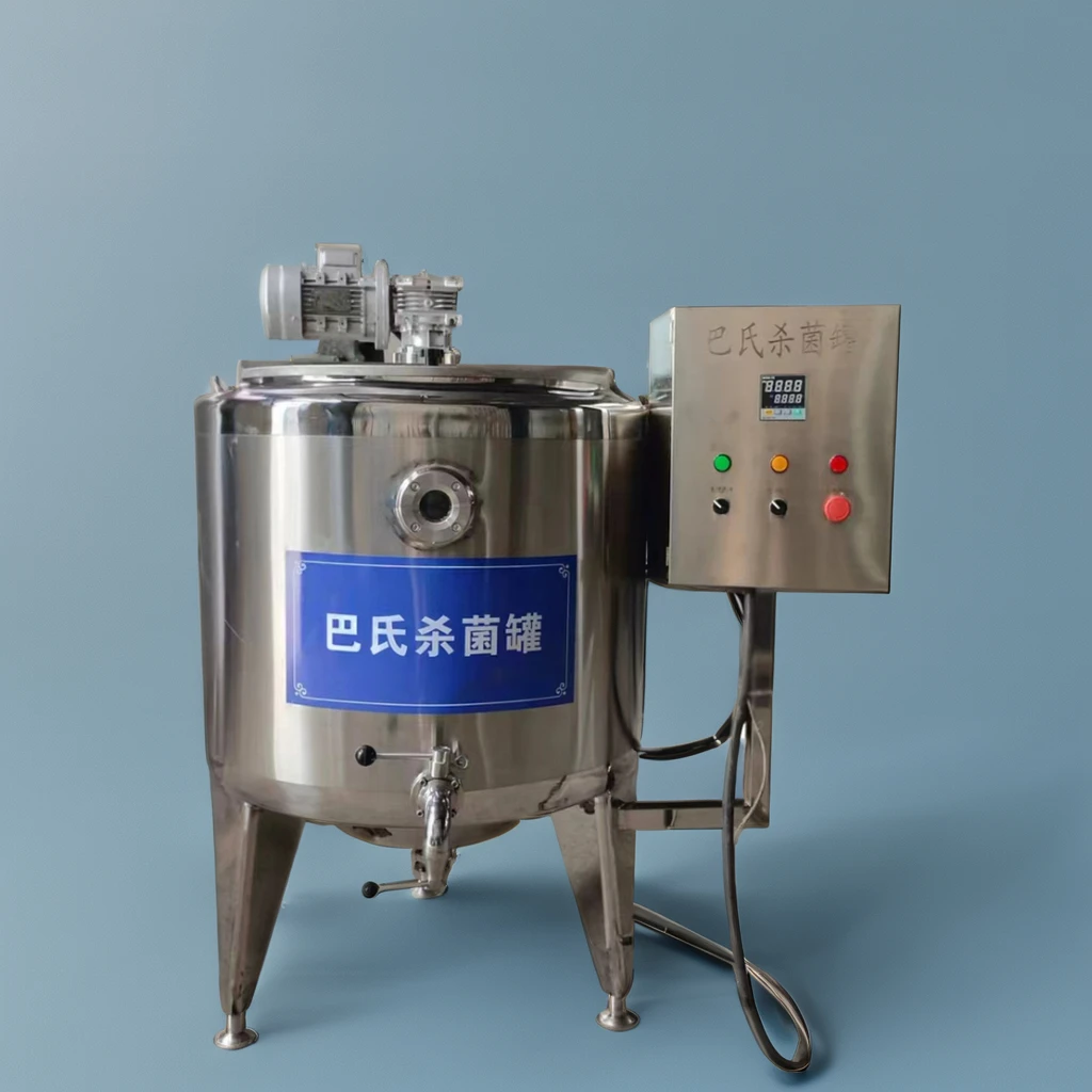 200L Stainless Steel Milk Pasteurization Tank Milk Yogurt Pasteurizer Machine,Industrial Continuous Milk Pasteurization Unit