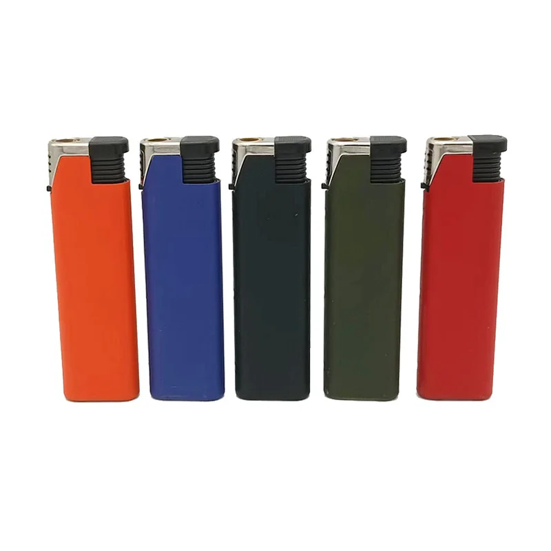 Hot Sales Personalization custom logo Windproof Gas Refillable  Torch Lighter Multiple Colors Inflatable Metal Lighter