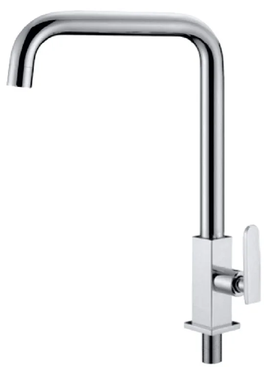 Hot Selling Chromed Kitchen Mixer Taps with Single Hole Deck Mounted Only Cold Water Mixer Faucets for Kitchen