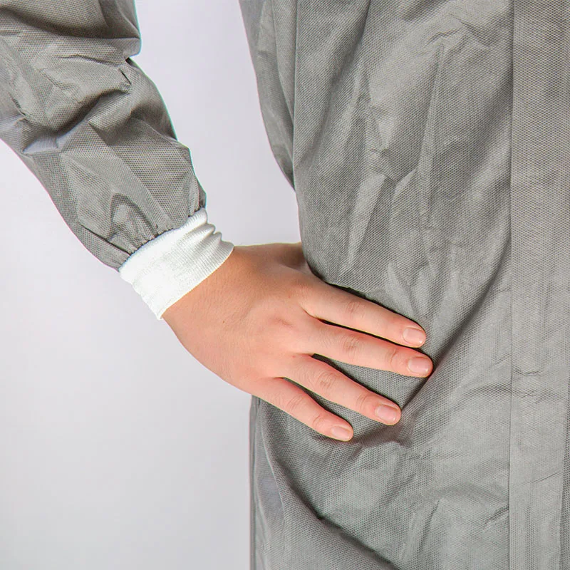 Disposable Industrial Polypropylene PP Coverall with Double Front Zippers for Spray Painting