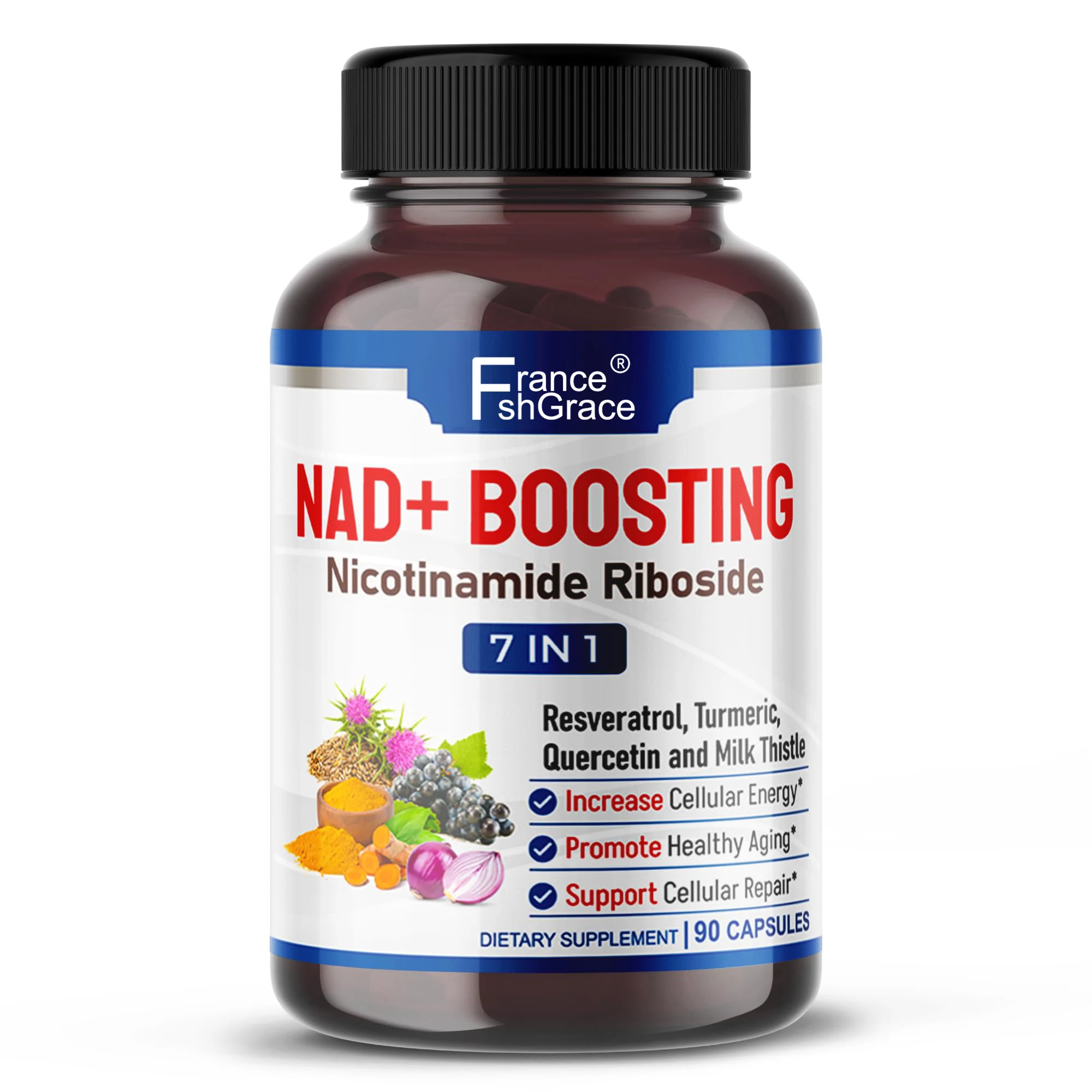 NAD for Supports Skin Health Boost Nad Levels Muscle & Resveratrol Supplement 14300mg