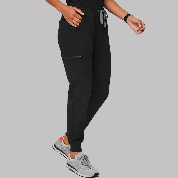 Hight Waisted Reusable Suits Jogger Style Doctor Nurse Scrub Suit Medical  Wholesale Uniform Black Hospital Scrubs Uniforms Sets