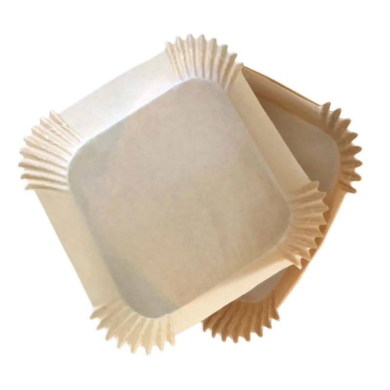 50pcs Air Fryer Disposable Paper Liner, Non-stick Disposable Air Fryer Liners Air Fryer Oil-proof paper