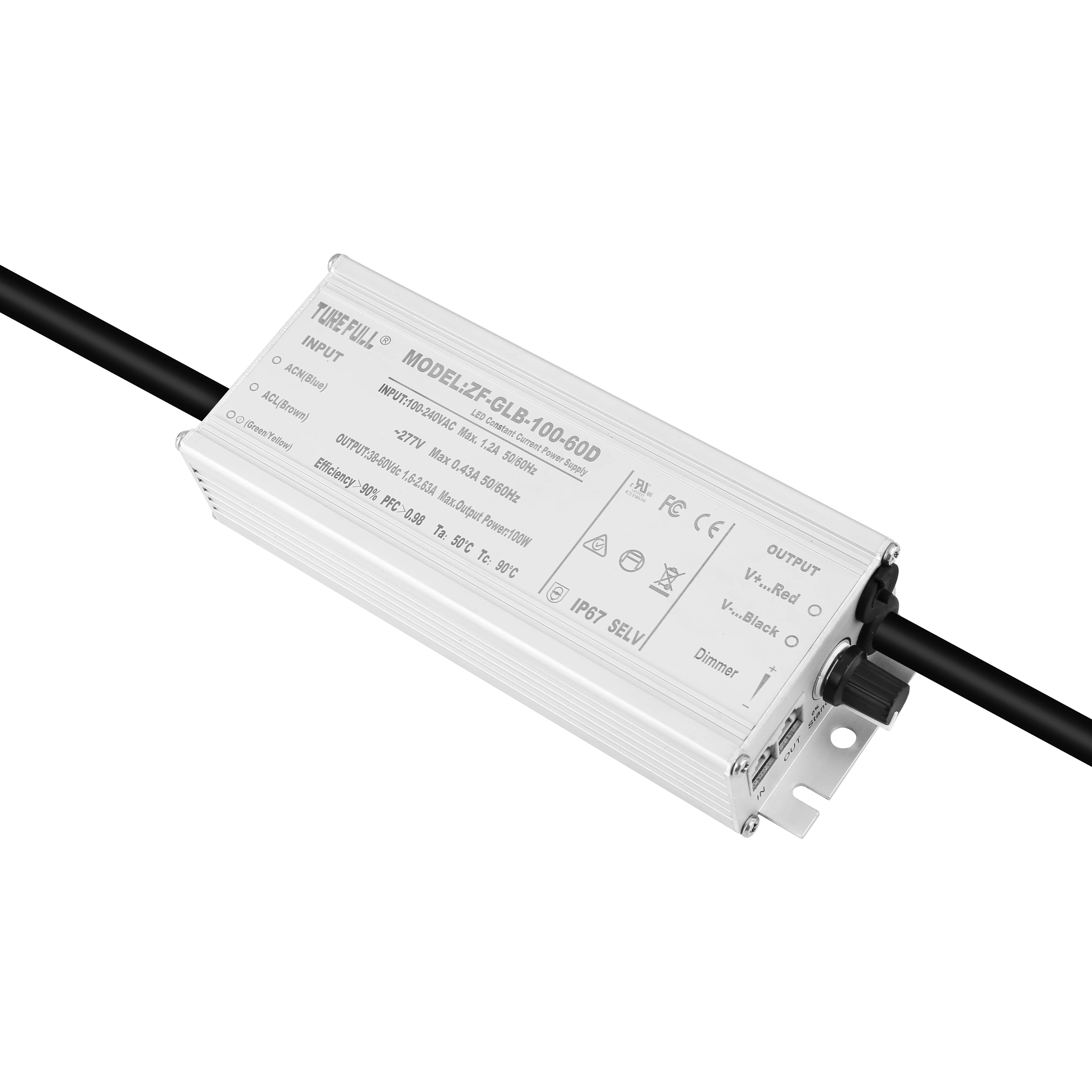 100W 150W 200W 240W 320W 400W 480W 720W Waterproof 0-10V Knob Dimmable LED Driver Power Supply Network Port Hot Sale Easy to Use