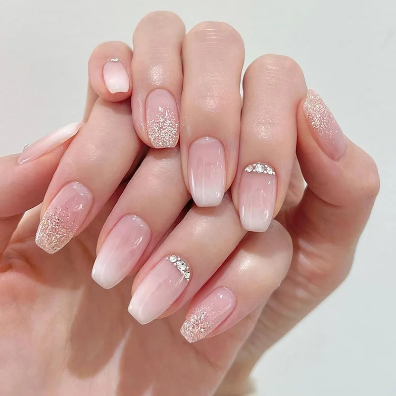 Multiple Styles Press on Nail Wholesale Fake Nails Matte Gel Polish UV Press On Coloured False Nails