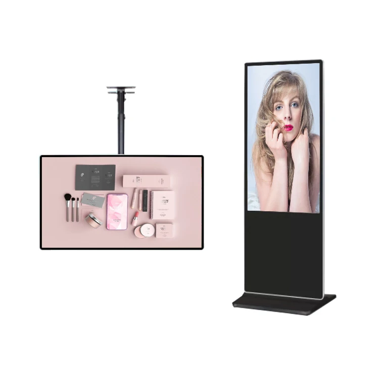 55 Inch Touch screen Electronic Kiosk Digital Signage Player Advertisement Equipment