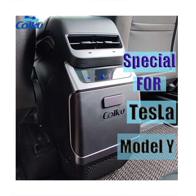 New design tesIa refrigerator 12v console fridge for model y 4.6 Liters Armrest small refrigerator mini fridge