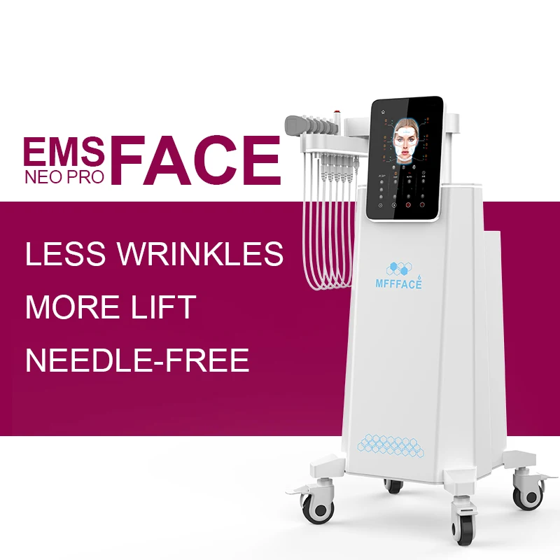 2024 Newest Pe-Face Lifting PeFace 6 Pads Non-invasive Anti-aging ems for face care beauty device ems facial sculpting machine