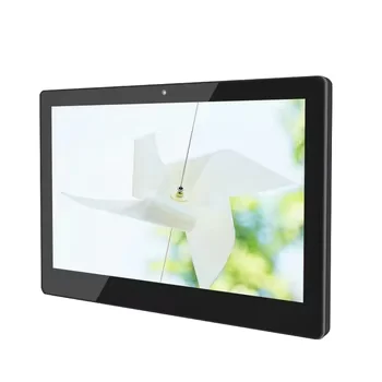 Hopestar New Android 10.1 inch IPS PACP RJ45 Android 8.1 signage wall mount 10 touch point touch android tablet all in one