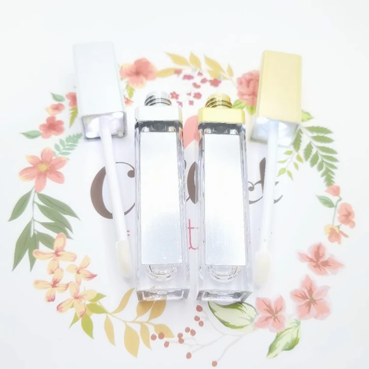 
vendor custom private label led lipgloss container empty clear plastic 8ml lipgloss tube 