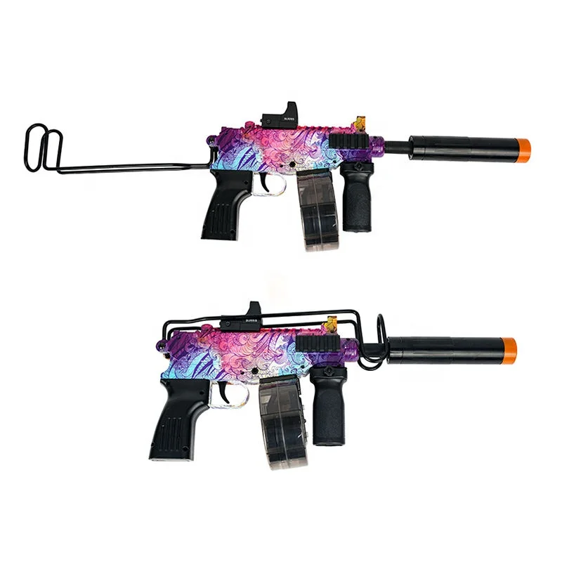 BunnyHi SQ008 Gun Surge Shooting Games Electric Soft Bullet Plastic Submachine Gel Ball Guns For Children Boy Toy Gift