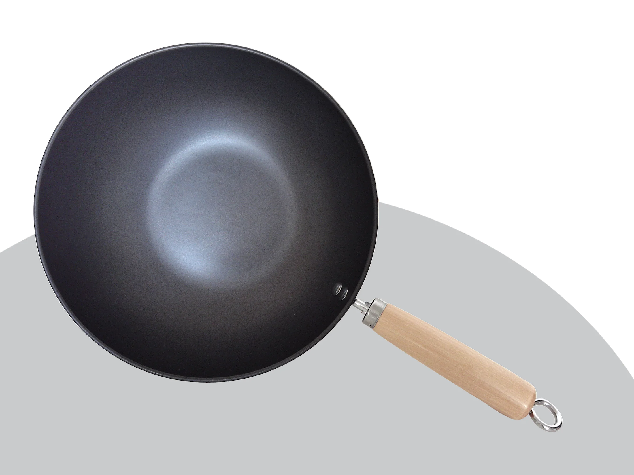 Popular Home Cooking Pot 11 Inch Carbon Steel Mini Ramen Pot Non-stick Wok Pan